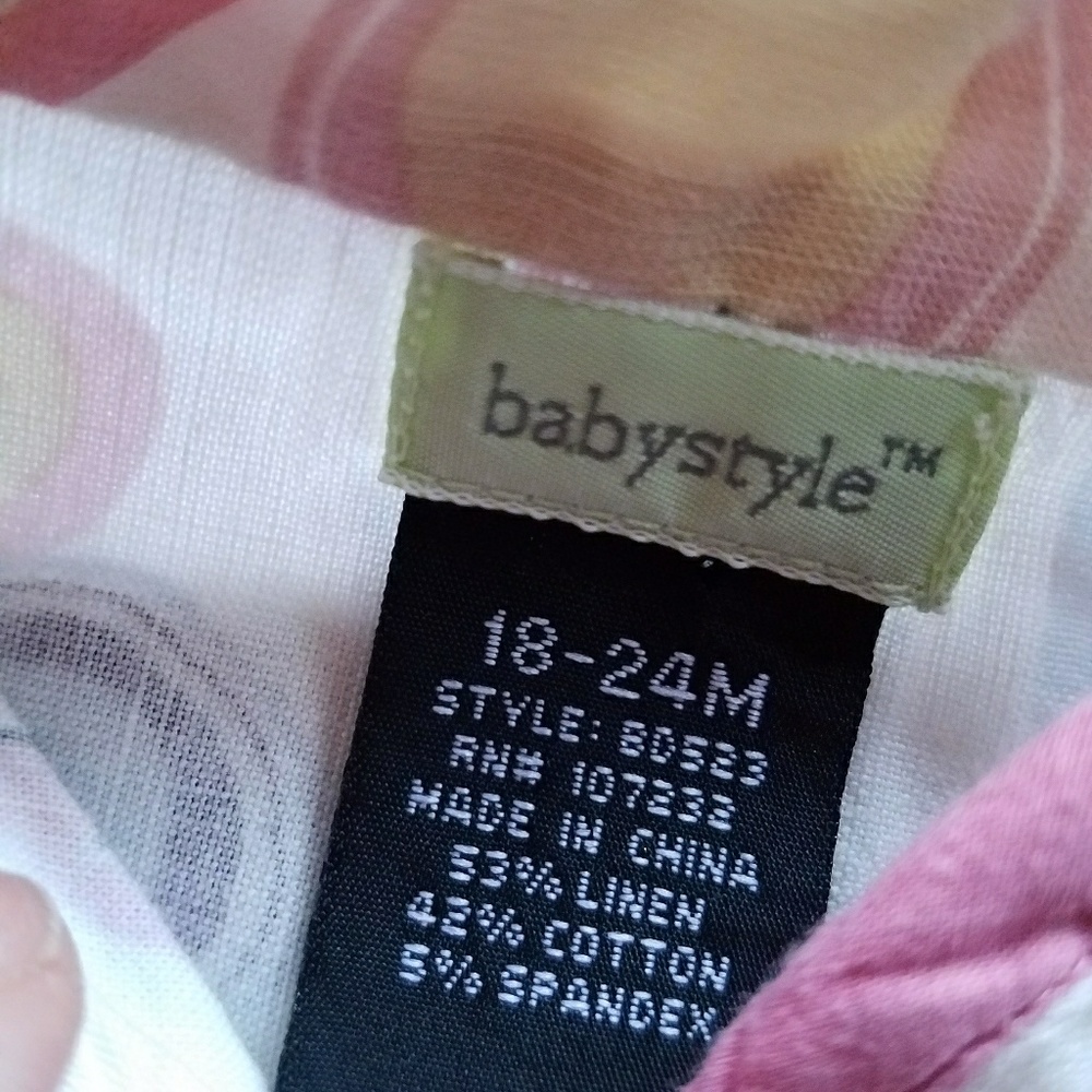 Babystyle Pink Dress Girls Sz 18-24mos - Picture 5 of 8